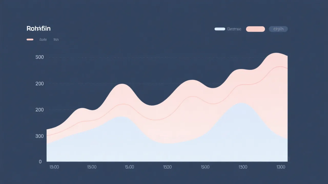 趋势折线与面积图示意