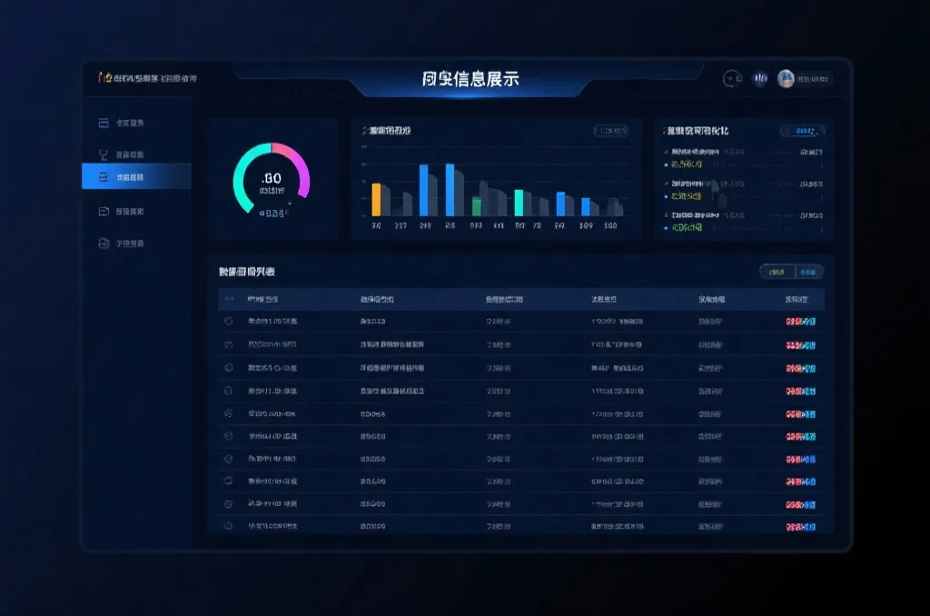 信息展示与可视化界面